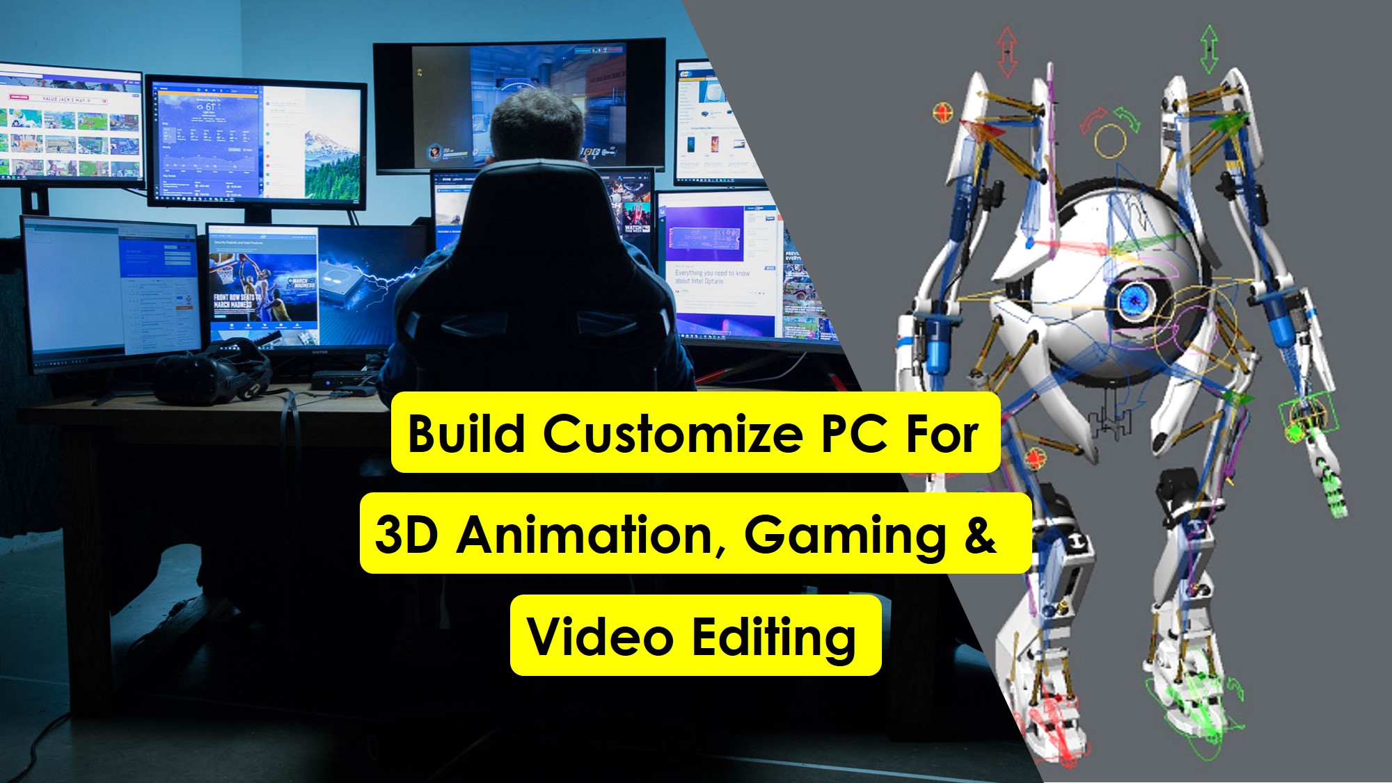 Build PC for 𝟯𝗗 Animation rendering Video & 𝗚𝗮𝗺𝗶𝗻𝗴