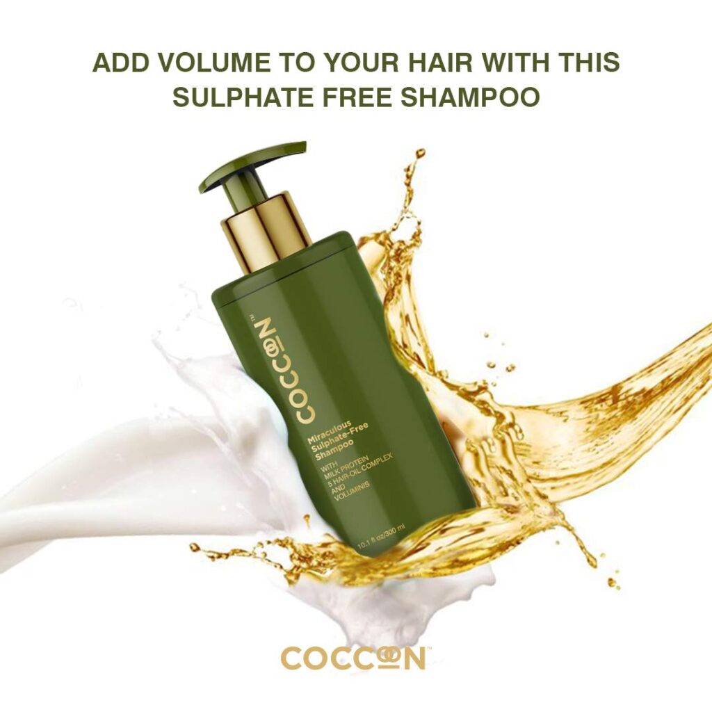Coccoon hair sulphate free and Coccoon hair serum. Made In India