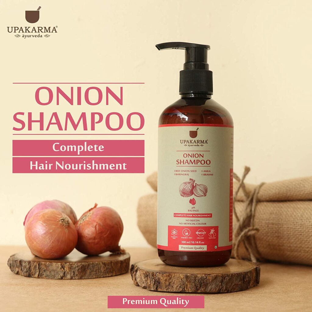UPAKARMA Black Seed Onion Hair Oil 200ml and Red Onion Shampoo