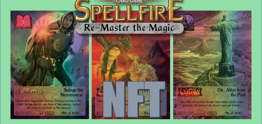 Spellfire crypto card play to earn NFT game