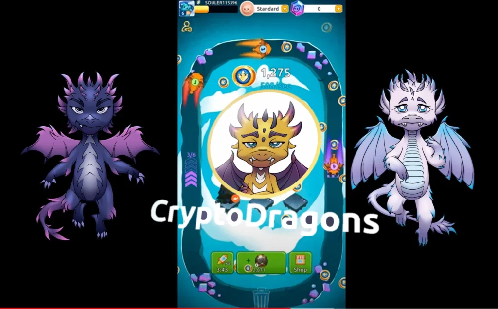 CryptoDragons Crypto NFT mobile game