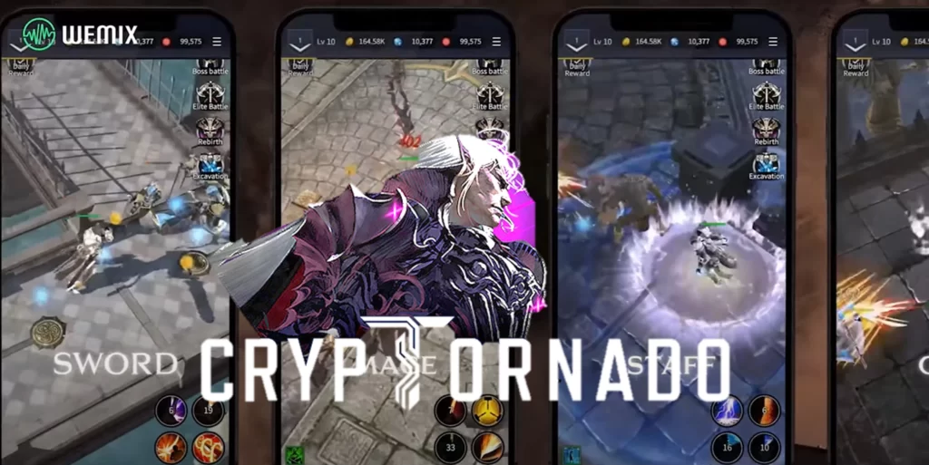 Cryptornado Crypto NFT mobile game