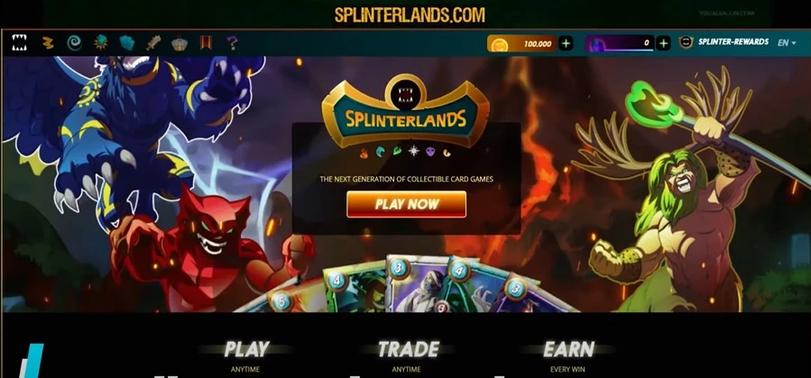Splinterlands top best Crypto NFT mobile game