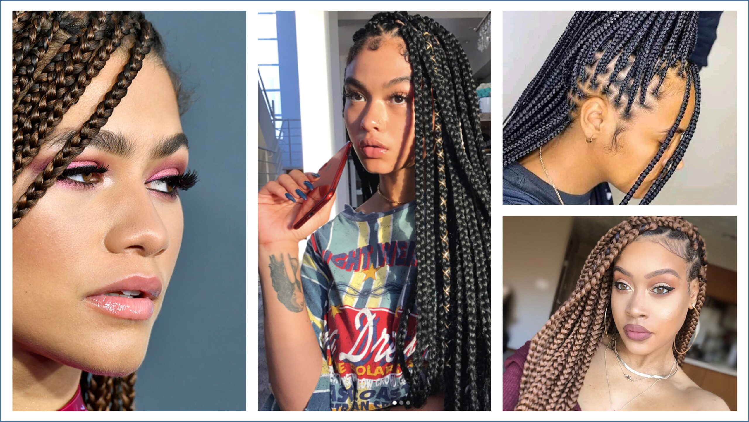 Difference between Knotless Braids and Box Braids
