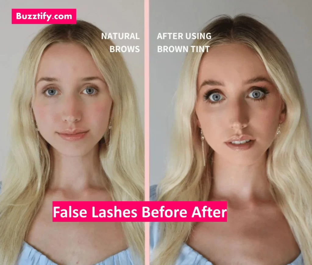 False Lashes before after pros and cons