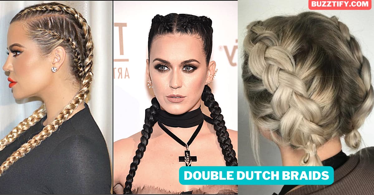 Khloe Kardashian ketty perry french braid blonde