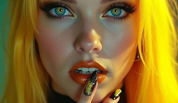 Yellow Ombre Hair Highlights Trends on Blonde & Black Hair