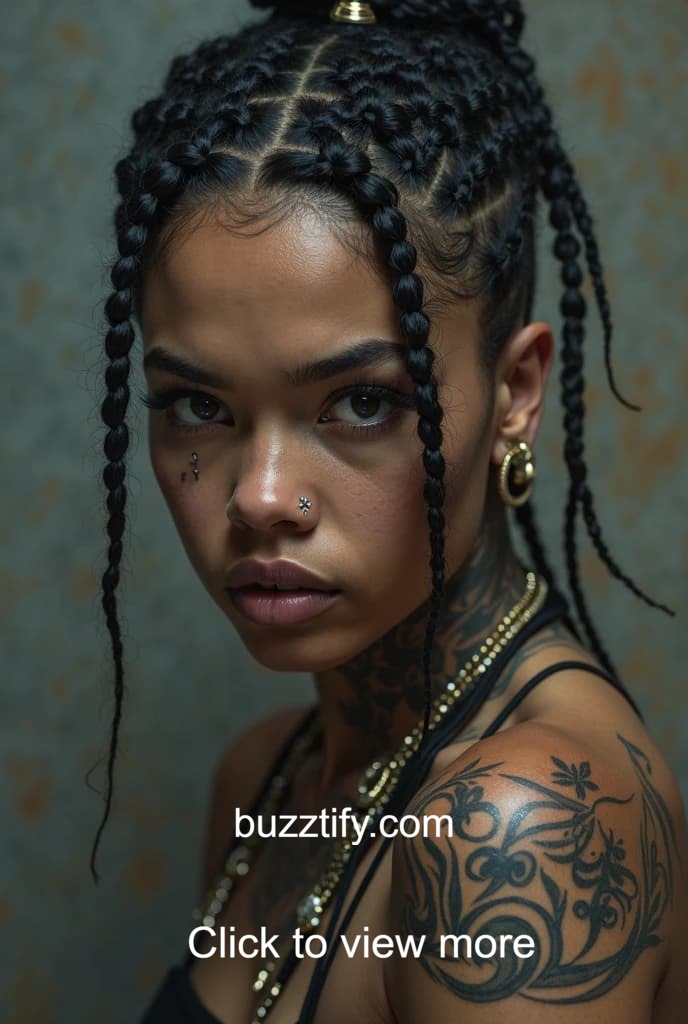 Box Braids Hairstyles, Boho Braids, Corn Row Fulani Hair Box Braids Hairstyles, Boho Braids, Corn Row Fulani Hair