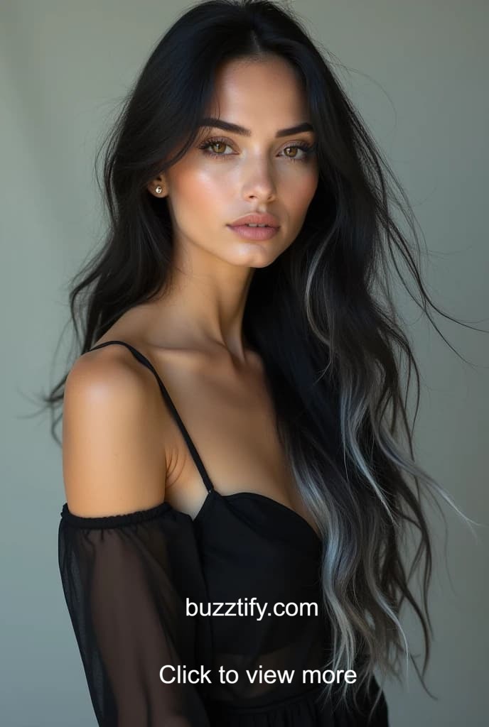 Gray Highlights on Black Hair, Top Hair Color Trends Gray Highlights on Black Hair, Top Hair Color Trends