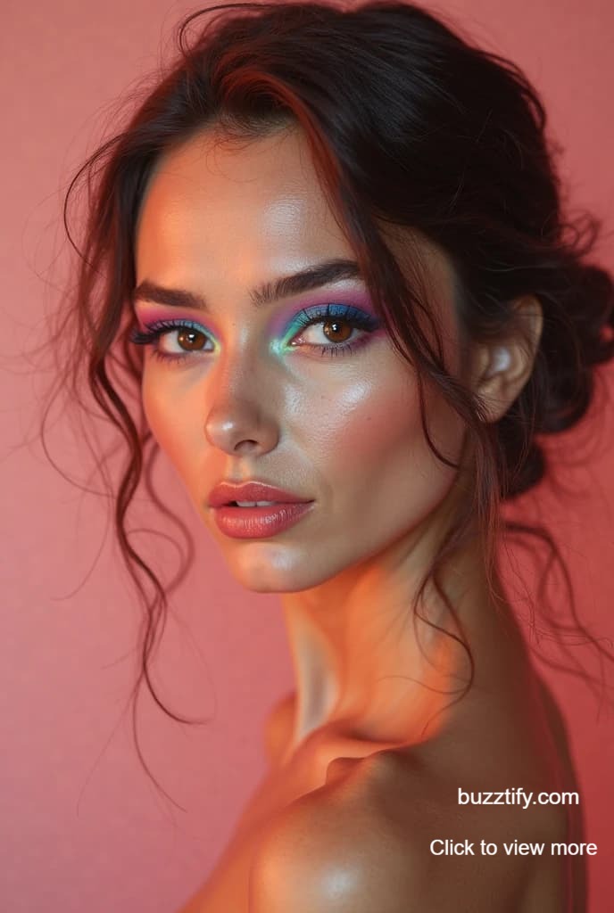 Best Eye Makeup for Party, Pink, UV Golden Eyeshadow Glitter Best Eye Makeup for Party, Pink, UV Golden Eyeshadow Glitter