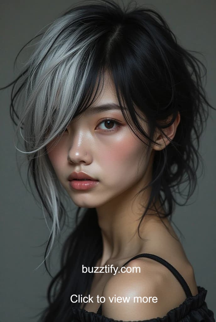 Gray Highlights on Black Hair, Top Hair Color Trends Gray Highlights on Black Hair, Top Hair Color Trends