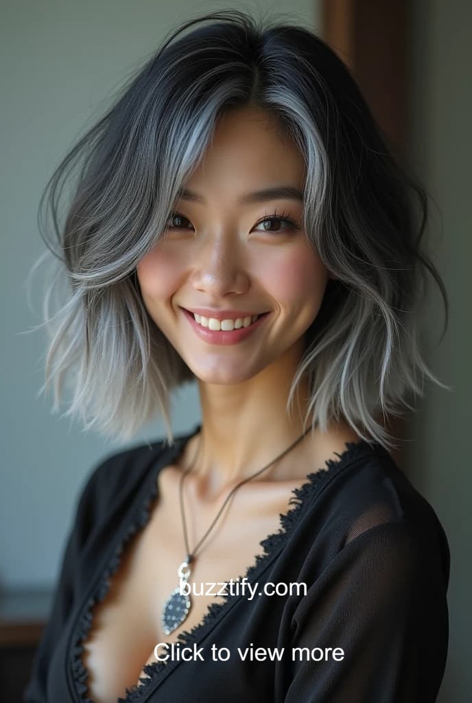 Gray Highlights on Black Hair, Top Hair Color Trends Gray Highlights on Black Hair, Top Hair Color Trends