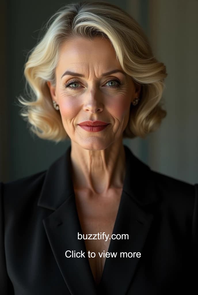 Hairstyle in Suit for Women in 40, Elegance Beauty Class Luxury Hairstyle in Suit for Women in 40, Elegance Beauty Class Luxury
