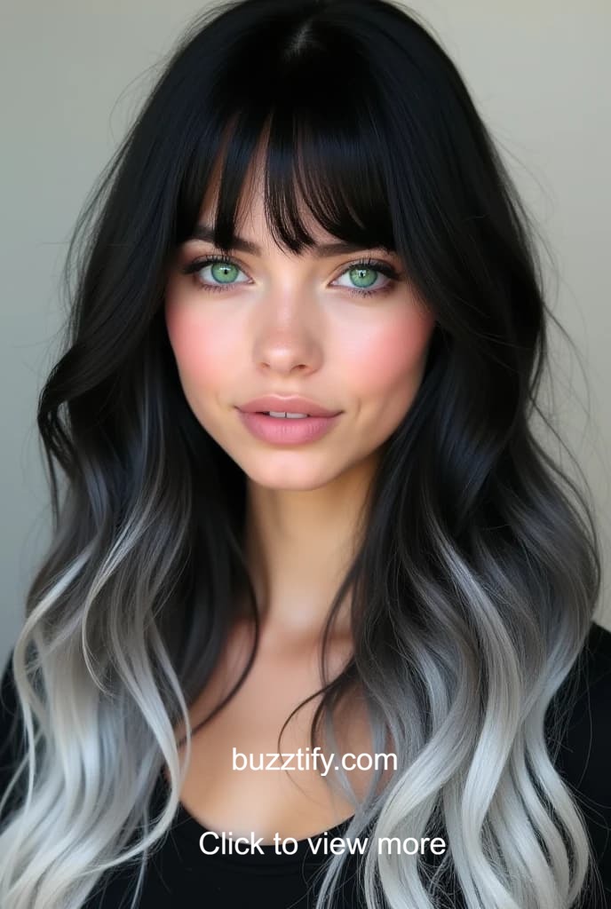 Gray Highlights on Black Hair, Top Hair Color Trends Gray Highlights on Black Hair, Top Hair Color Trends