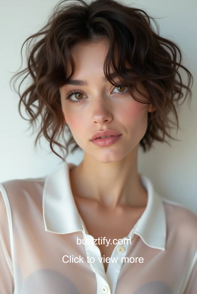 Messy Fringe Hairstyle for Women, Messy Hair Bangs, Tousled Messy Fringe Hairstyle for Women, Messy Hair Bangs, Tousled
