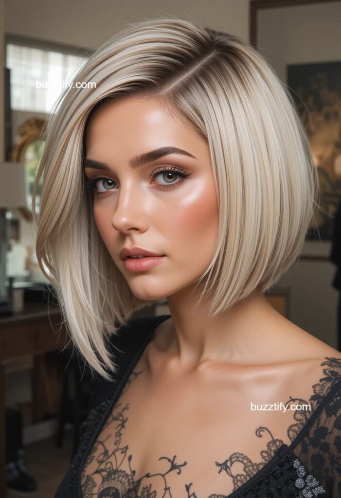 Asymmetrical Bob Sleek Hairstyle Ideas: Sharp & Unforgettable Asymmetrical Bob Sleek Hairstyle Ideas: Sharp & Unforgettable