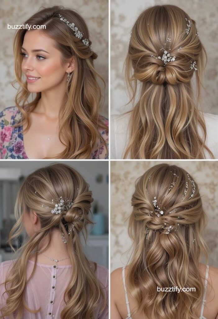 Bridal Party Hairstyles for Long Hair & Med, Updo Hairstyle Bridal Party Hairstyles for Long Hair & Med, Updo Hairstyle