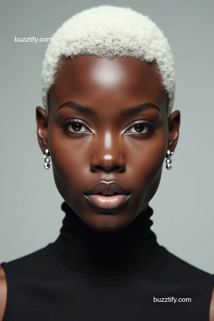 Crewcut for Women, Shaved Head Lady Buzz Cut Crewcut for Women, Shaved Head Lady Buzz Cut
