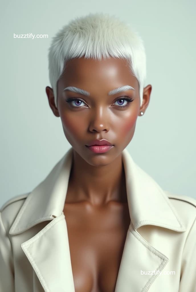 Crewcut for Women, Shaved Head Lady Buzz Cut Crewcut for Women, Shaved Head Lady Buzz Cut
