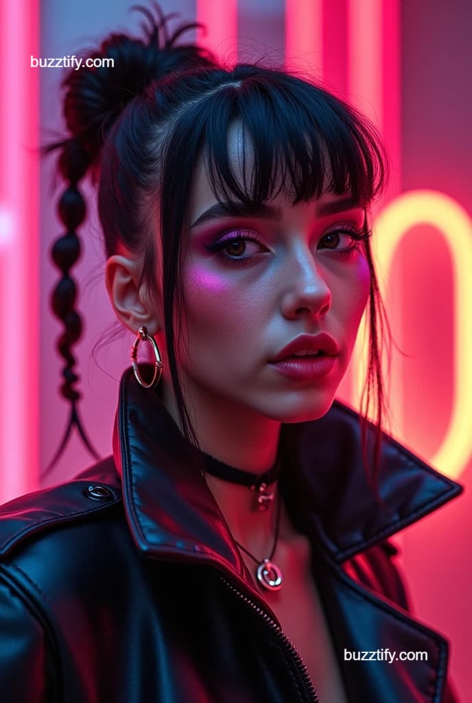 Cyberpunk Hairstyle for Women, Punk Girl Hair Cyberpunk Hairstyle for Women, Punk Girl Hair