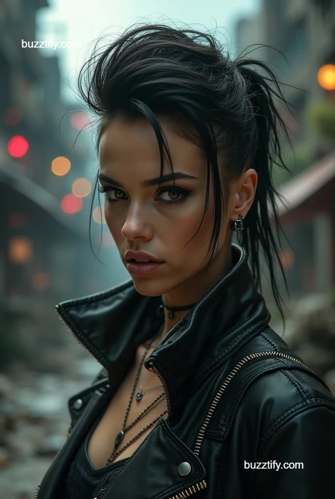 Cyberpunk Hairstyle for Women, Punk Girl Hair Cyberpunk Hairstyle for Women, Punk Girl Hair