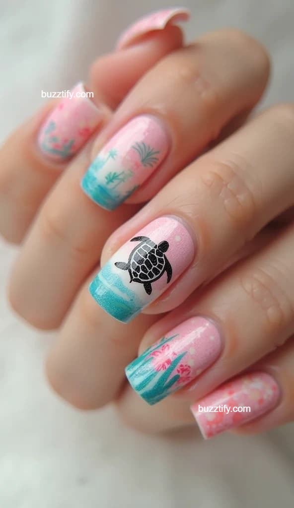 Summer Nail Art Design Ideas: Sun-Kissed Nails Simple and Easy Ideas Summer Nail Art Design Ideas: Sun-Kissed Nails Simple and Easy Ideas