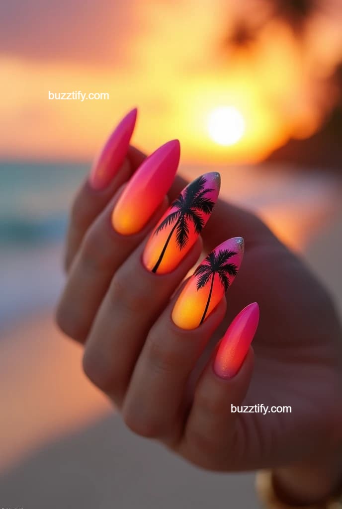 Summer Nail Art Design Ideas: Sun-Kissed Nails Simple and Easy Ideas Summer Nail Art Design Ideas: Sun-Kissed Nails Simple and Easy Ideas