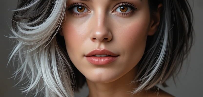 Women In Their 40s With Short Hair And Color Streaks Buzztify