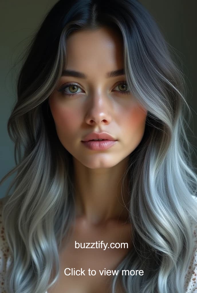 Gray Highlights on Black Hair, Top Hair Color Trends Gray Highlights on Black Hair, Top Hair Color Trends