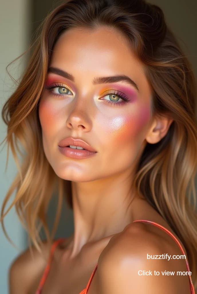 Best Eye Makeup for Party, Pink, UV Golden Eyeshadow Glitter Best Eye Makeup for Party, Pink, UV Golden Eyeshadow Glitter
