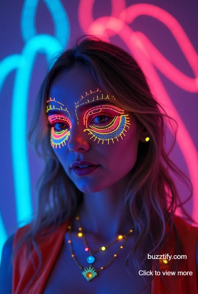 Best Eye Makeup for Party, Pink, UV Golden Eyeshadow Glitter Best Eye Makeup for Party, Pink, UV Golden Eyeshadow Glitter