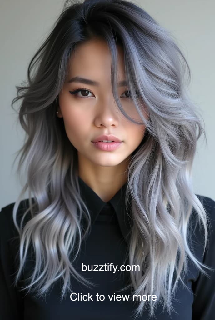 Gray Highlights on Black Hair, Top Hair Color Trends Gray Highlights on Black Hair, Top Hair Color Trends