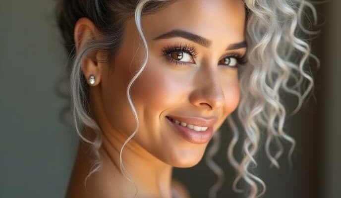 Gray Highlights on Black Hair, Top Hair Color Trends Gray Highlights on Black Hair