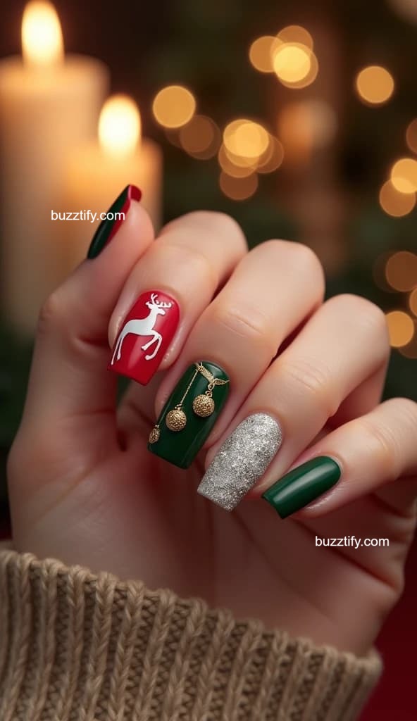 Nail Art Designs for Christmas: Best Simple and Easy Ideas Nail Art Designs for Christmas: Best Simple and Easy Ideas