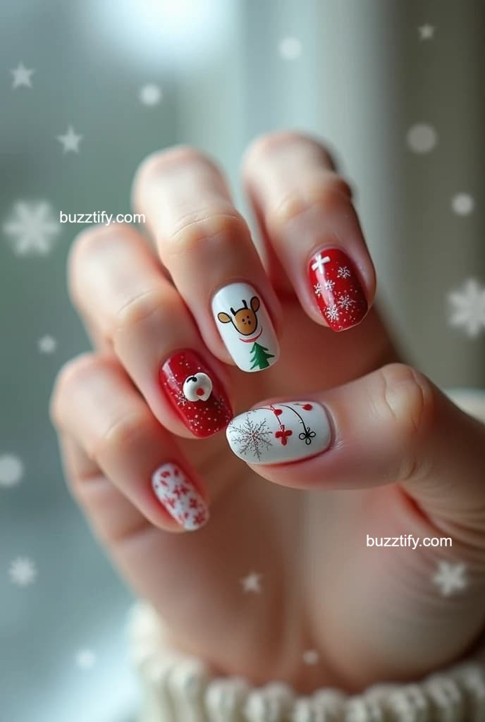 Nail Art Designs for Christmas: Best Simple and Easy Ideas Nail Art Designs for Christmas: Best Simple and Easy Ideas