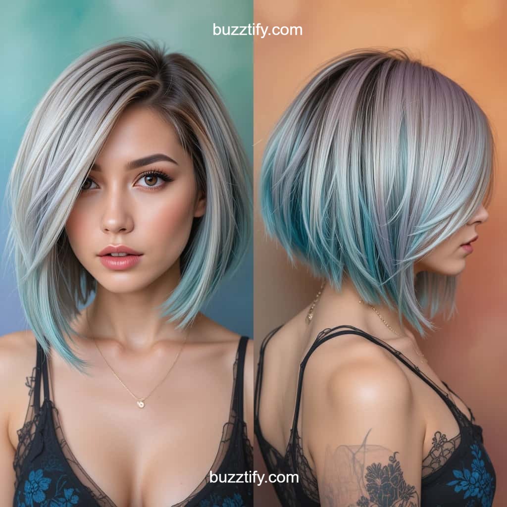Asymmetrical Bob Color Hairstyles Ideas: Where Art Meets Edge