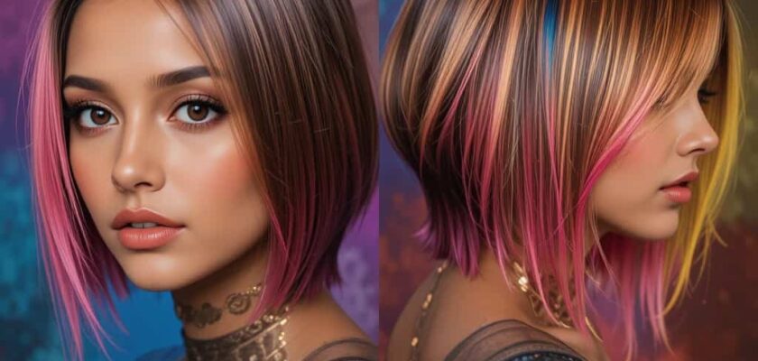 Asymmetrical Color Hairstyles (28)