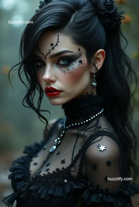 Dark Siren Makeup & Hairstyles or Goth Girls Style