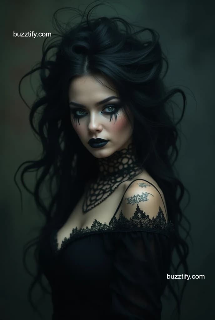 Dark Siren Makeup & Hairstyles or Goth Girls Style Dark Siren Makeup & Hairstyles or Goth Girls Style